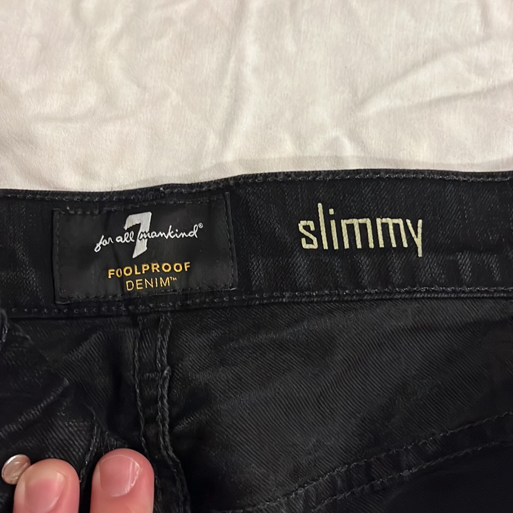 7’s slimmy black jeans - Picture 3 of 16